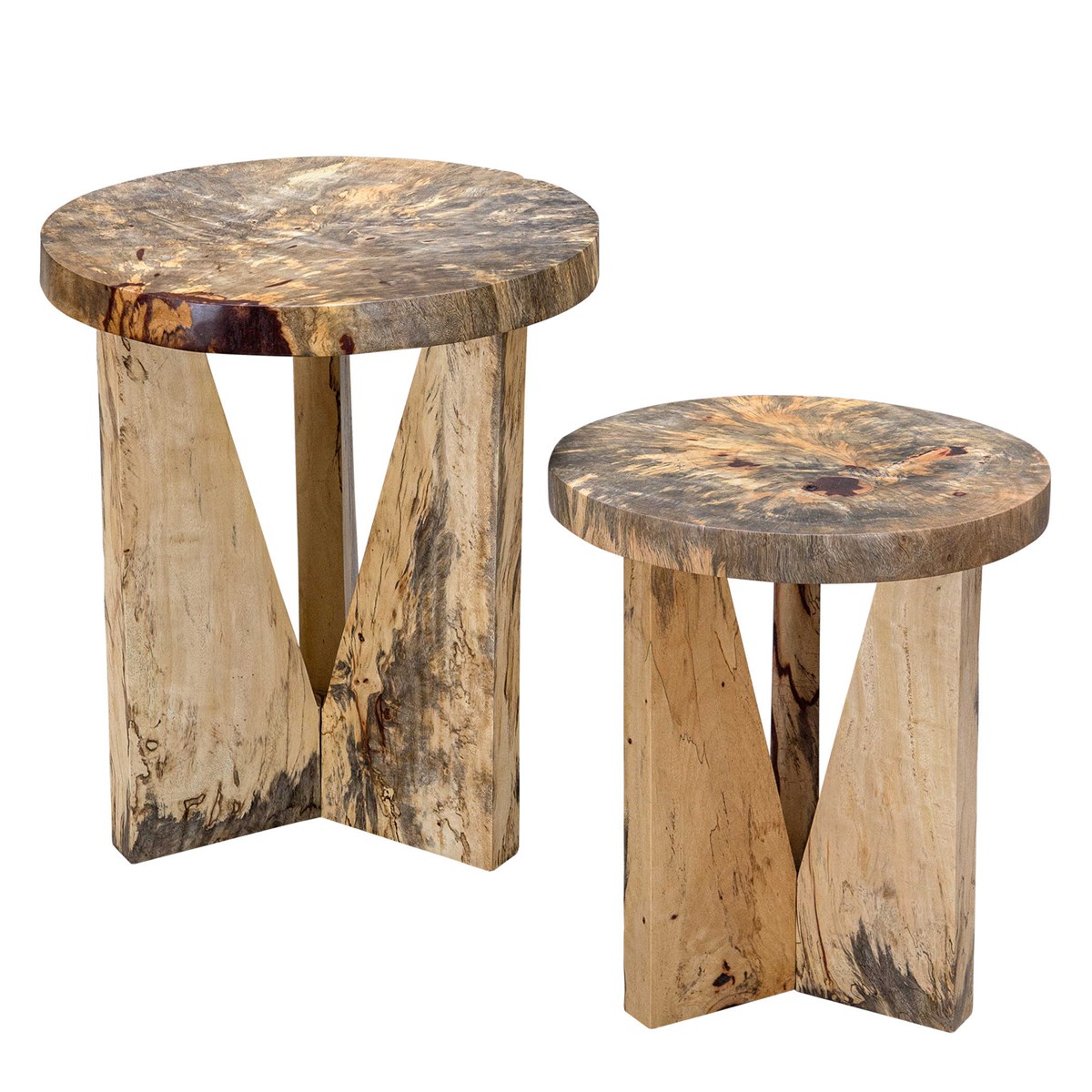 NADETTE NESTING TABLES, NATURAL, (SET OF 2) image 1