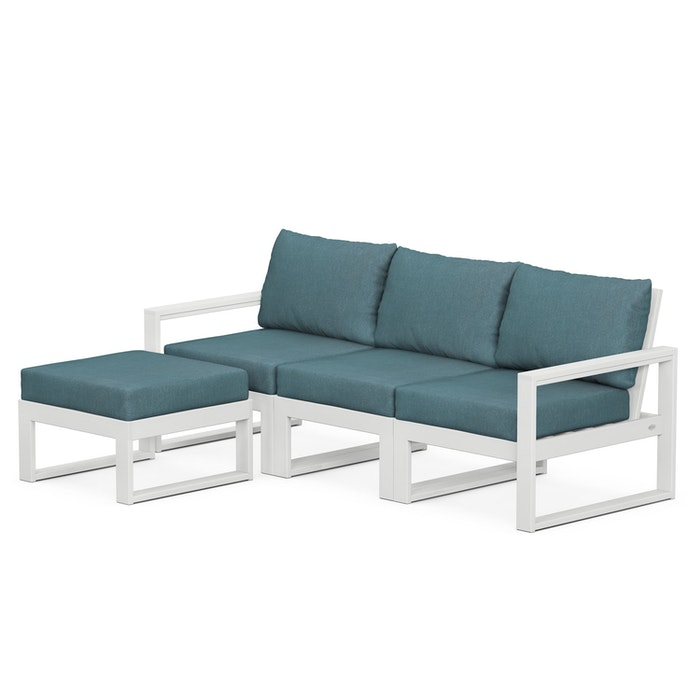 EDGE 4-Piece Modular Deep Seating Set with Ottoman image 1