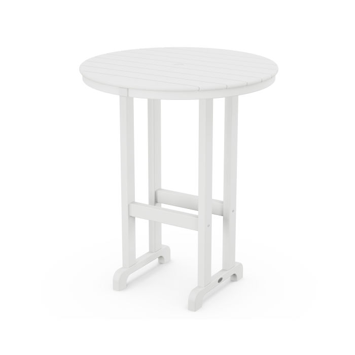 36" Round Farmhouse Bar Table image 1