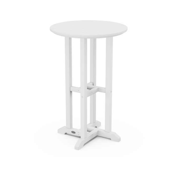24" Round Farmhouse Counter Bistro Table image 1