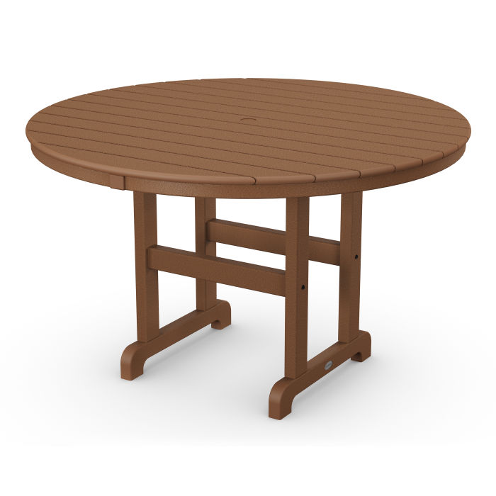 48" Round Farmhouse Dining Table image 1