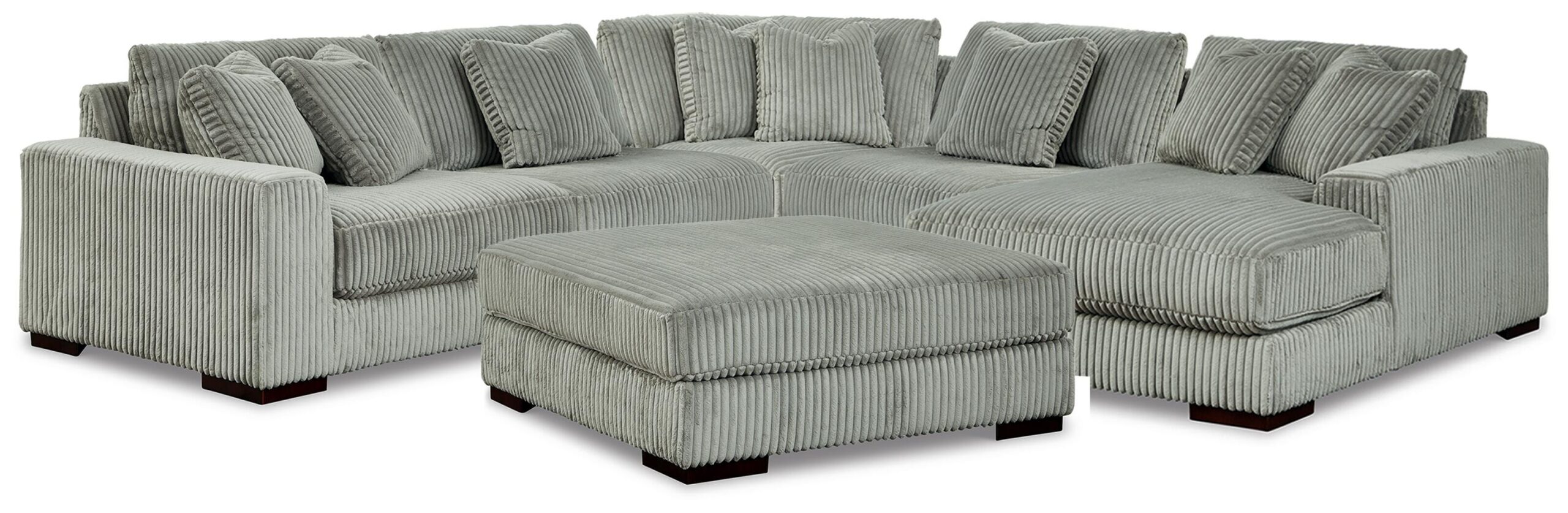 2464ddd5d072b4792b12d11798175034 Lindyn 5-Piece Sectional and Ottoman - Image 1