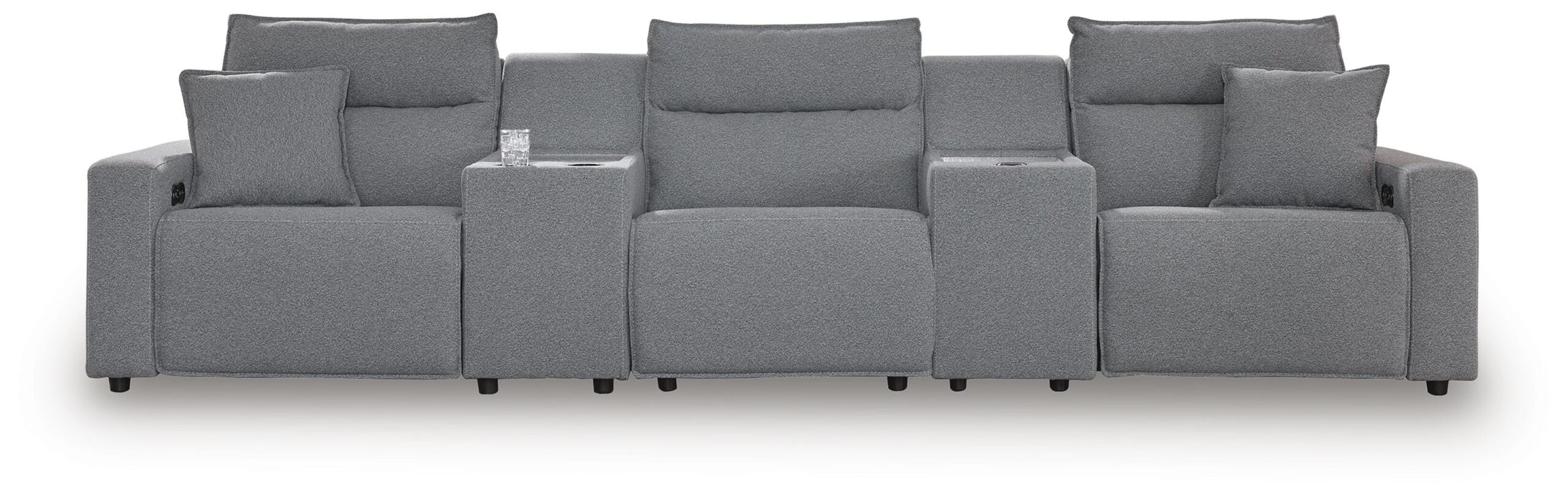 2aed21eac458e6408b957b43887ee2fb Modmax II 5-Piece Power Reclining Sectional with Consoles - Image 1