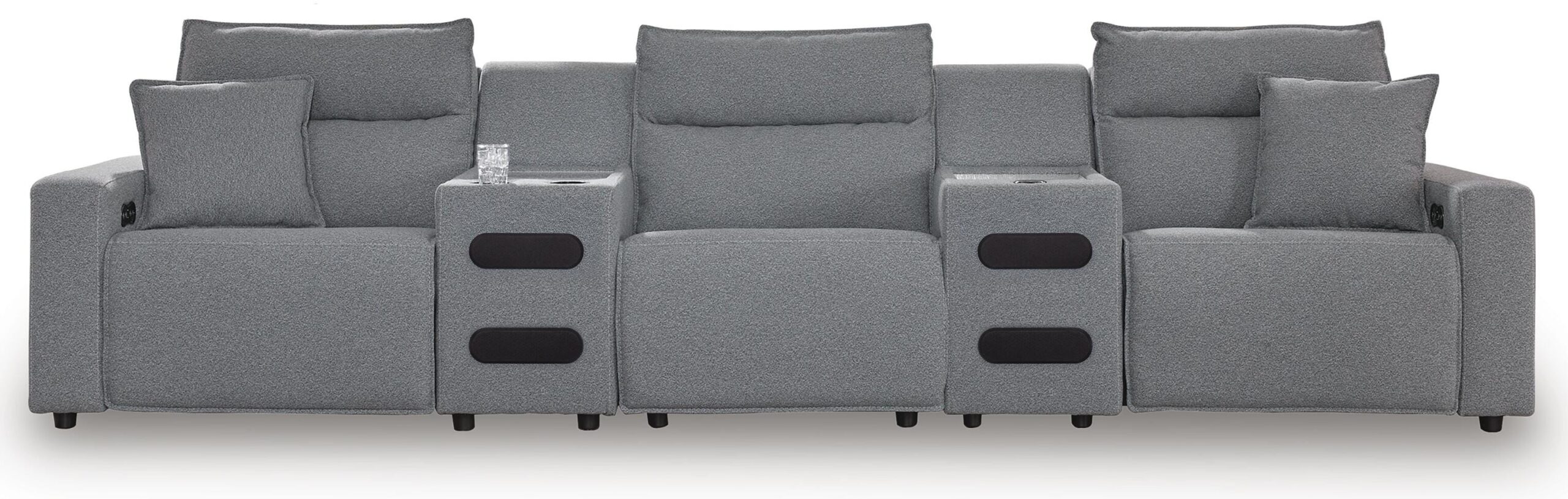 2d554c0d95d3efd57813e59ed09e474e Modmax II 5-Piece Reclining Sectional with Audio Consoles - Image 1