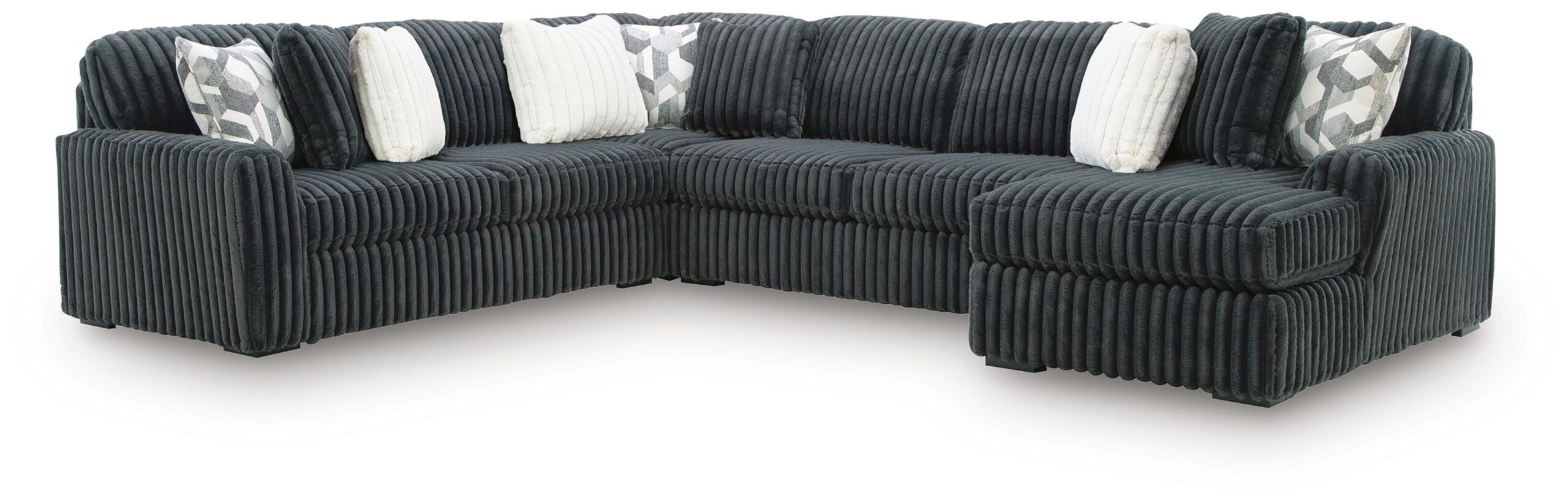 338f8e27eb57e2609ffd60c6931cb2aa Midnight-Madness 4-Piece Sectional with Chaise - Image 1