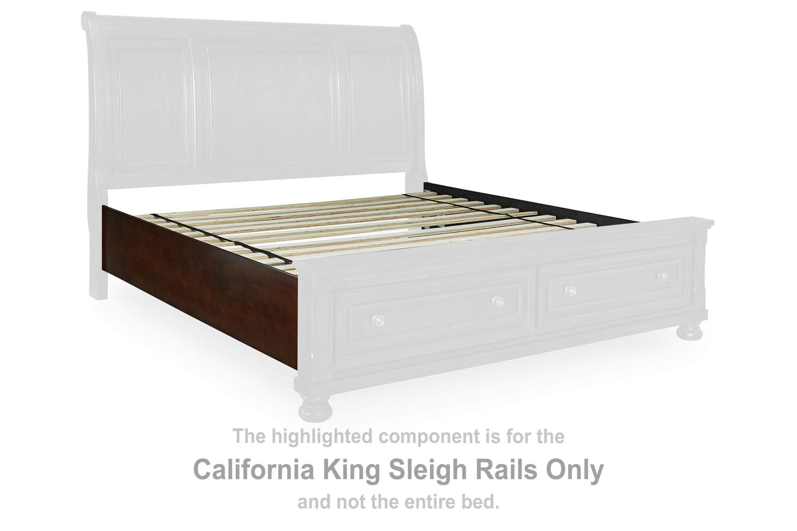 35804133c08e63a8866c8a728af0141d Porter California King Rails with Roll Slats - Image 1