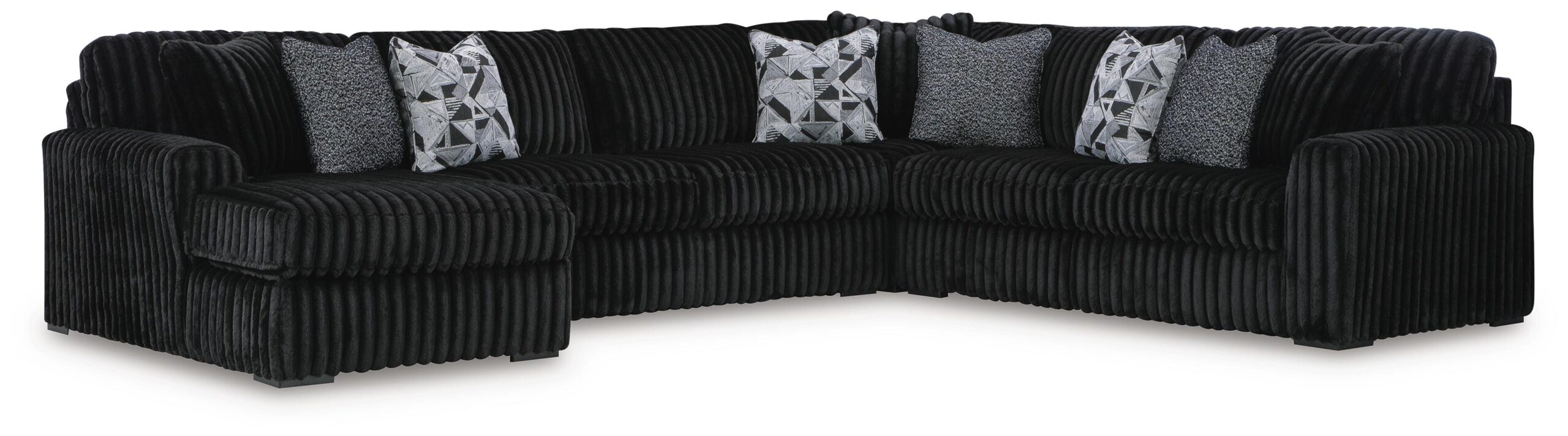 5a4747243b2451e1b7912801b33cab75 Midnight-Madness 6-Piece Sectional with Chaise - Image 1