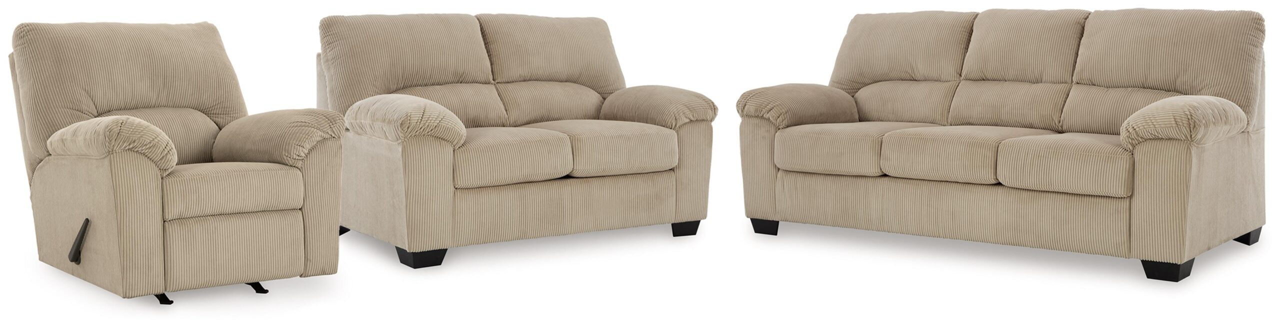 5bea1d8400750ad3e17cc103b629dc55 SimpleJoy Sofa, Loveseat and Recliner - Image 1