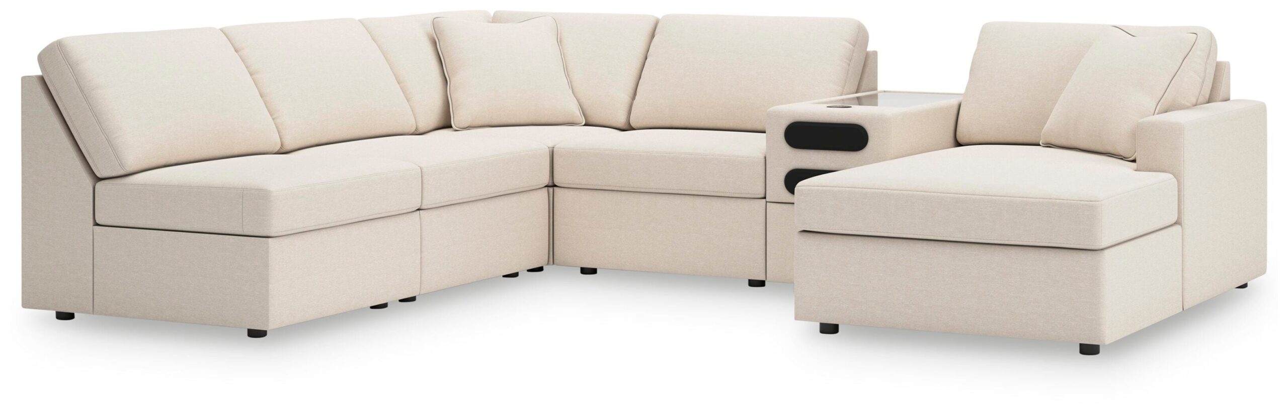 61dabbd6f9b6869d28903f0ffd6e8e81 Modmax 6-Piece Sectional with Chaise - Image 1