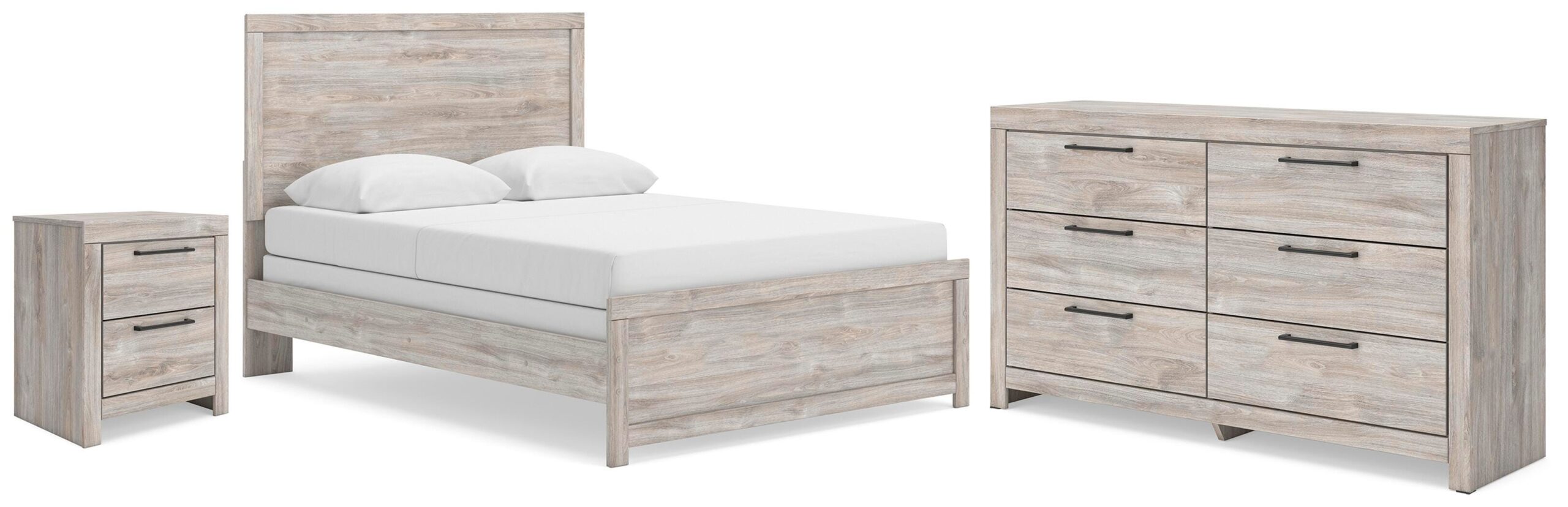 6d83874998927baeb408b9b3ca36df9b Broachmyn Queen Panel Bed, Dresser and Nightstand - Image 1