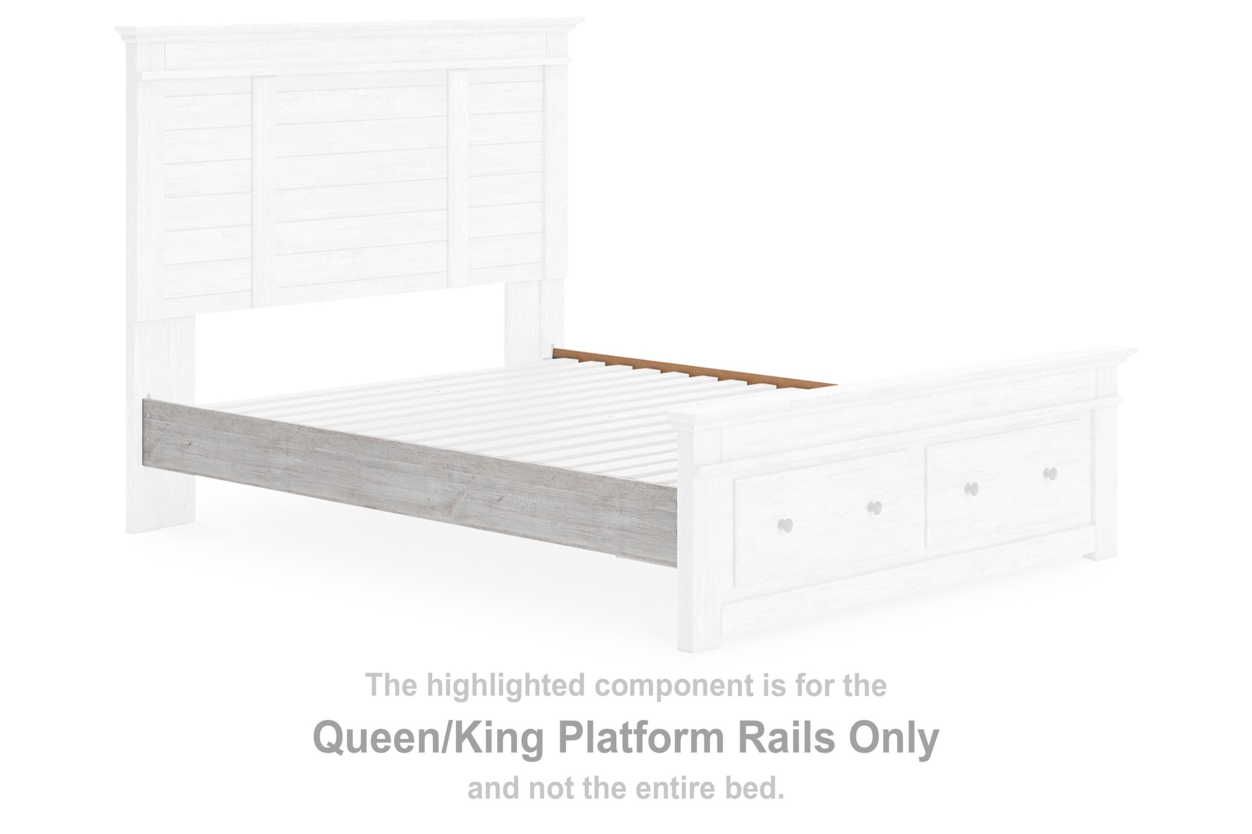6f49f3c8f893e50cded43aae2894623c Makidern Queen/King Platform Rails - Image 1