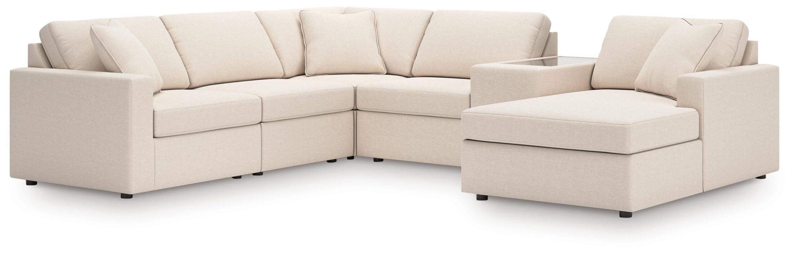 841a8736f0f6fd3e22a5bf35a45787df Modmax 6-Piece Sectional with Chaise - Image 1