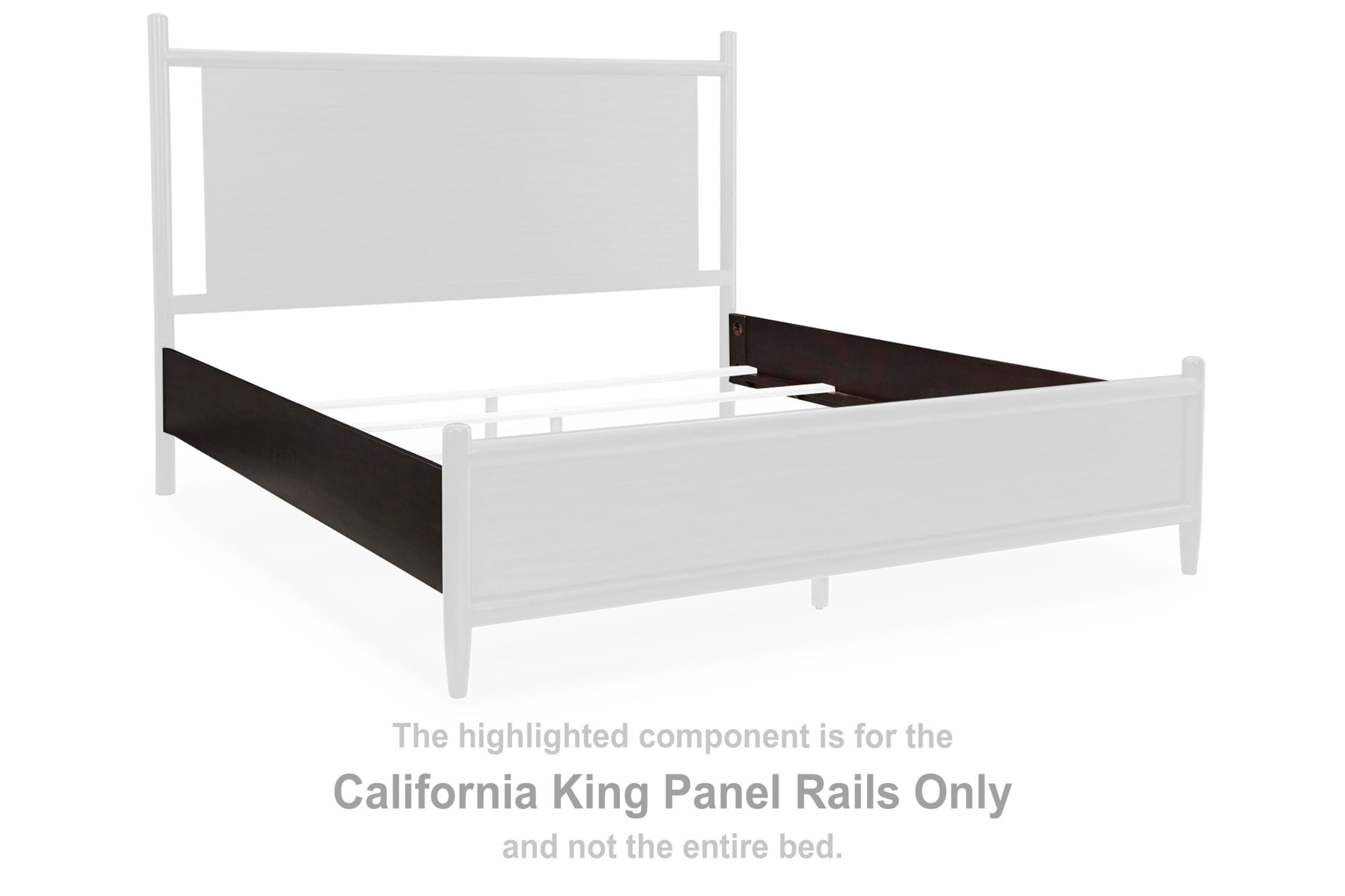 8643b6df2c4b17e70ebdca0eee4f859a Dantenton California King Panel Rails - Image 1