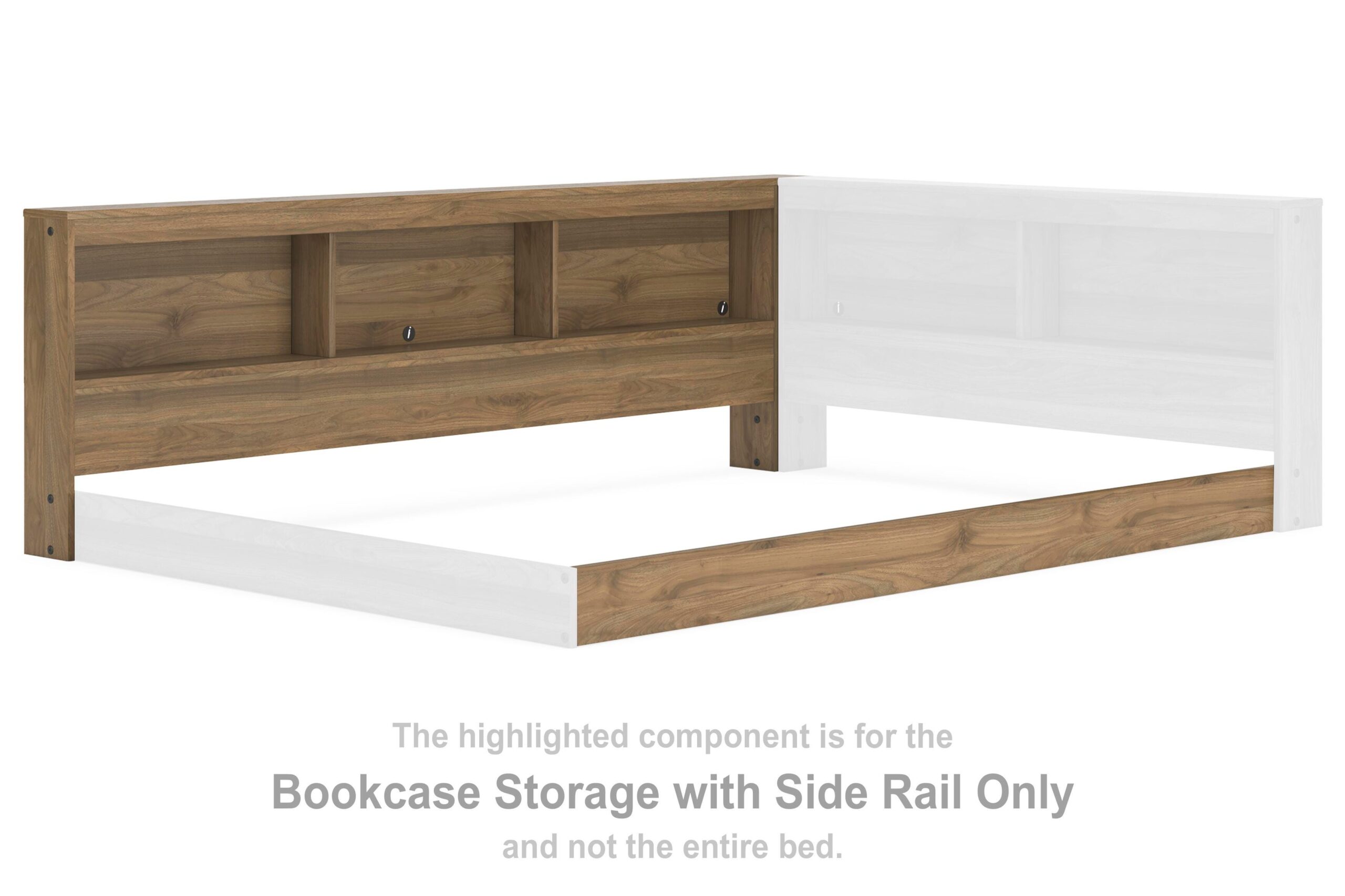 9958594fd5c69588e1dc3e4c5aed2b9c Deanlow Bookcase Storage with Side Rail - Image 1