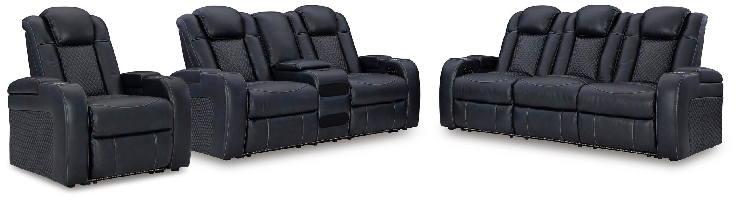 99845f7ecbb435270bc917250664d9fd Fyne-Dyme Power Reclining Sofa, Loveseat and Recliner - Image 1