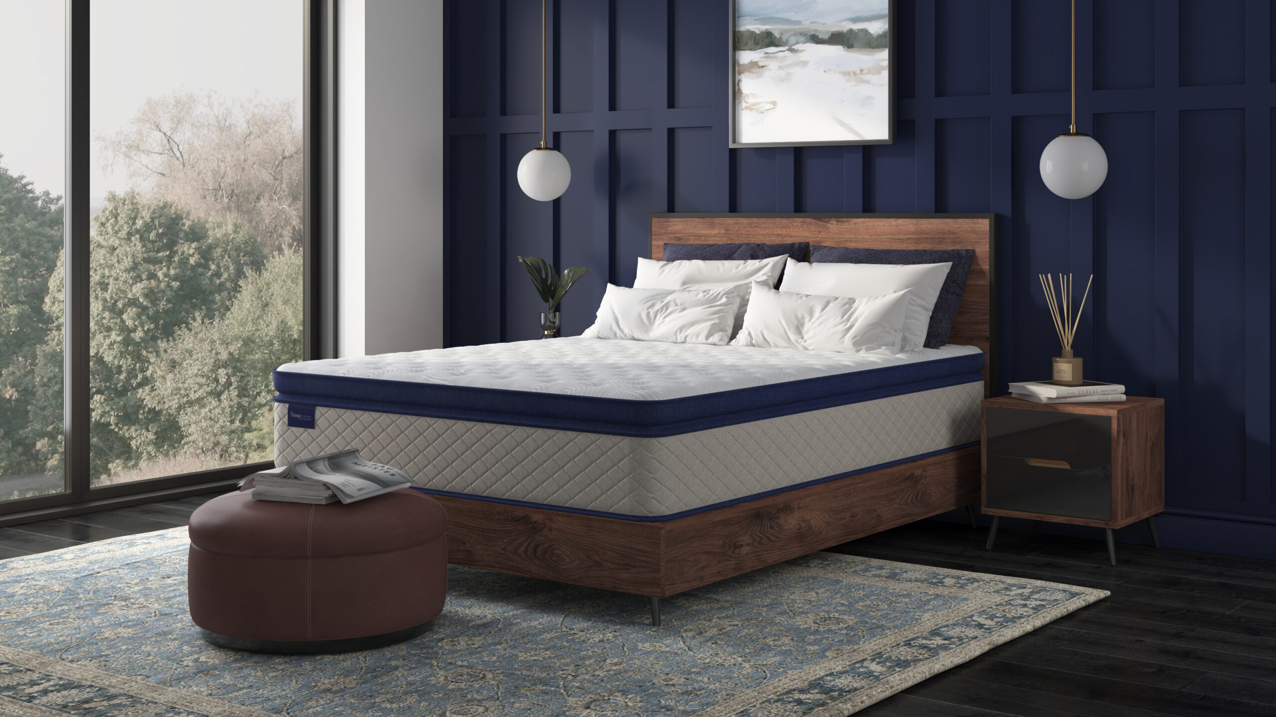 a8bc5e7dedf4fe5713eb7a941fd383c8 Elegant Medium Pillow Top - Image 1