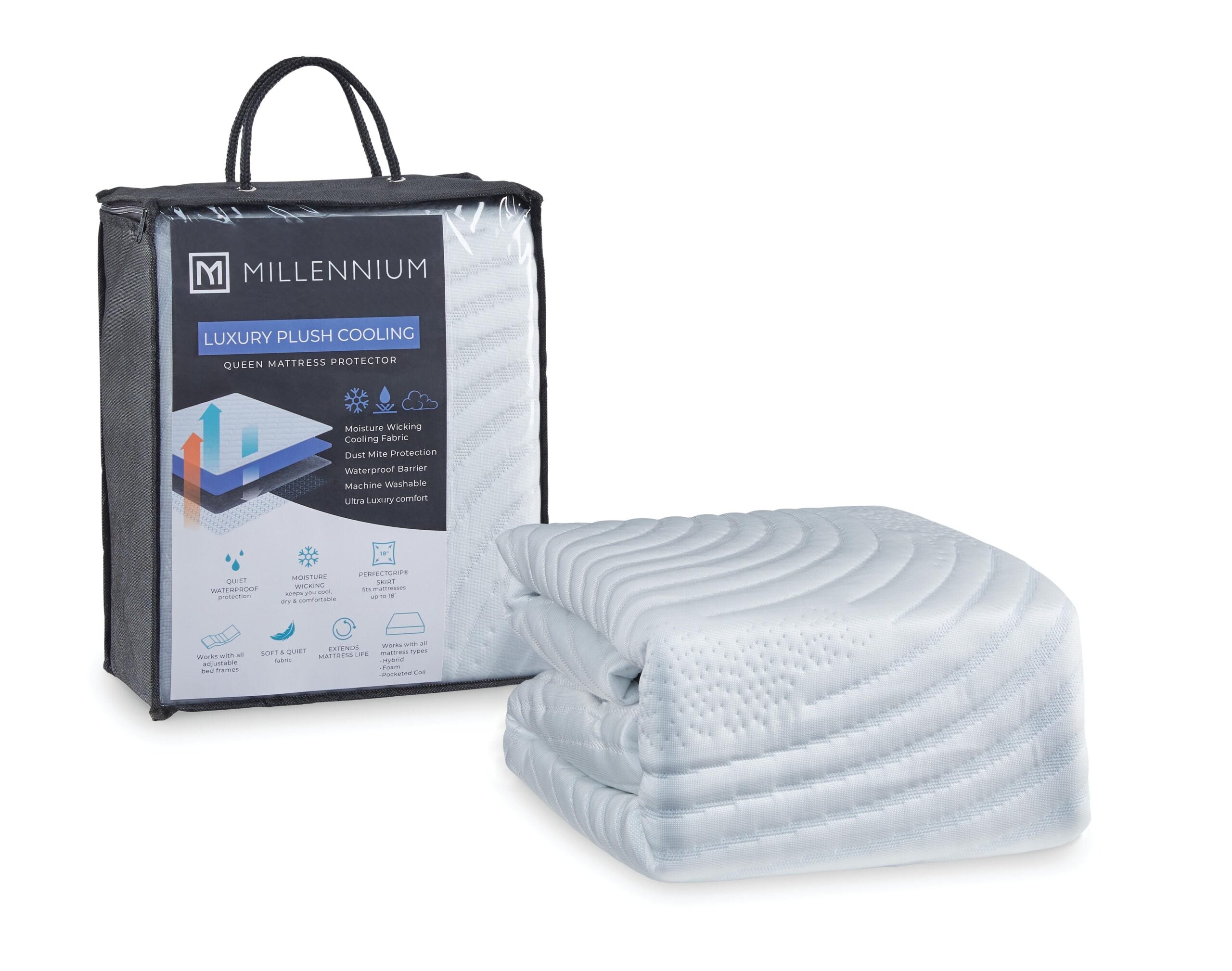 ad5faaeef2f9f1f6f9046e15652d7d6d Extra Cooling Protector California King Mattress Protector - Image 1