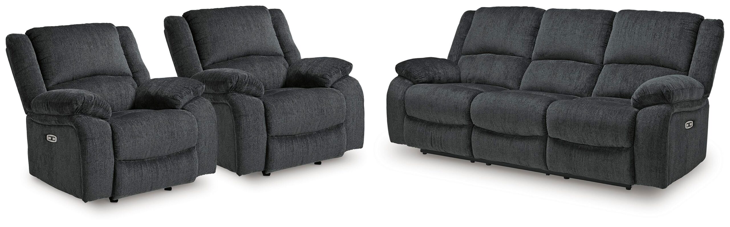 b87db87b8805629f9d015f2b9a8d0e7b Draycoll Power Reclining Sofa and 2 Power Recliners - Image 1