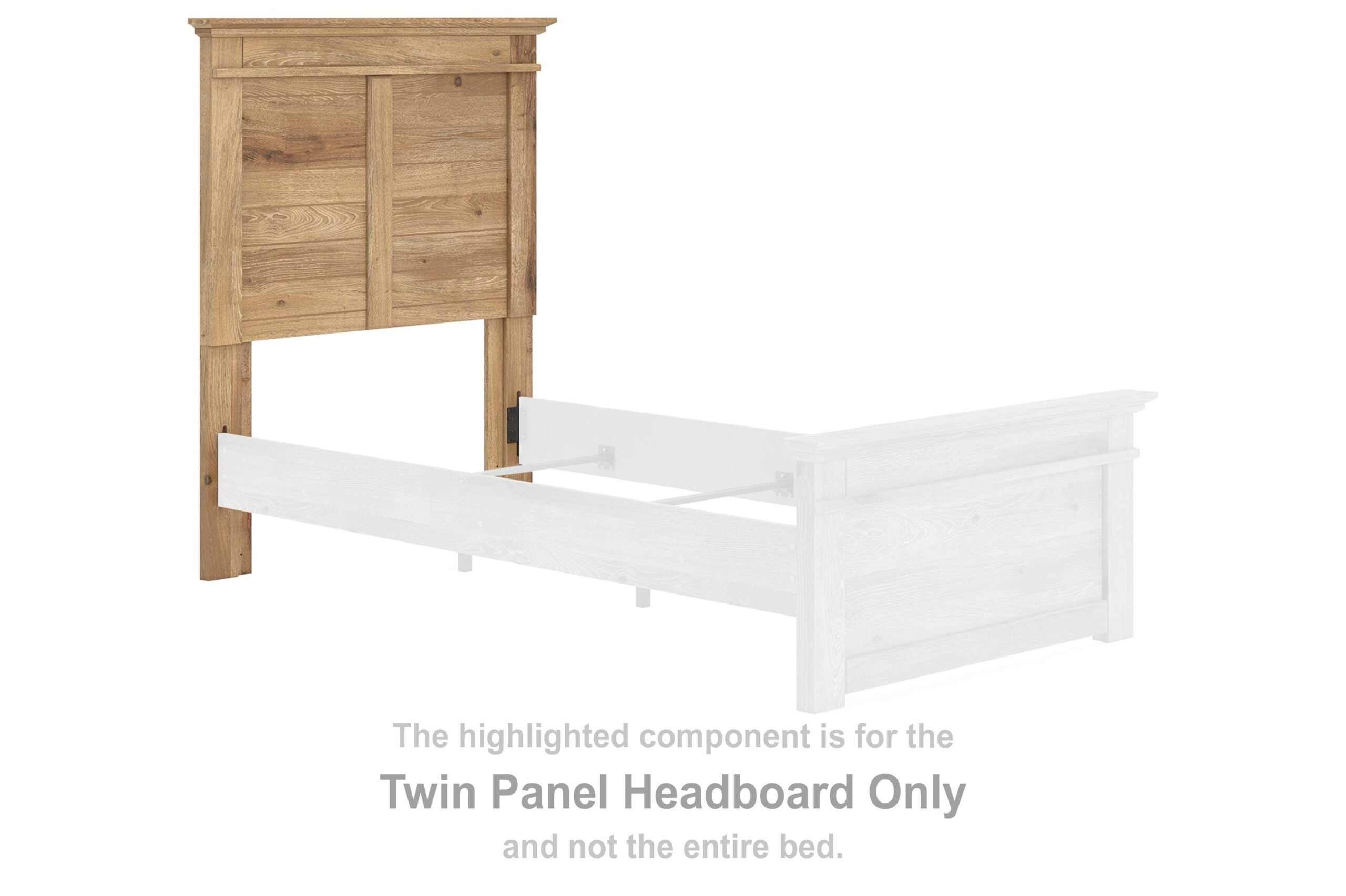 b9ec353d37e47f92fe4dc0873adc50c5 Makidern Twin Panel Headboard - Image 1