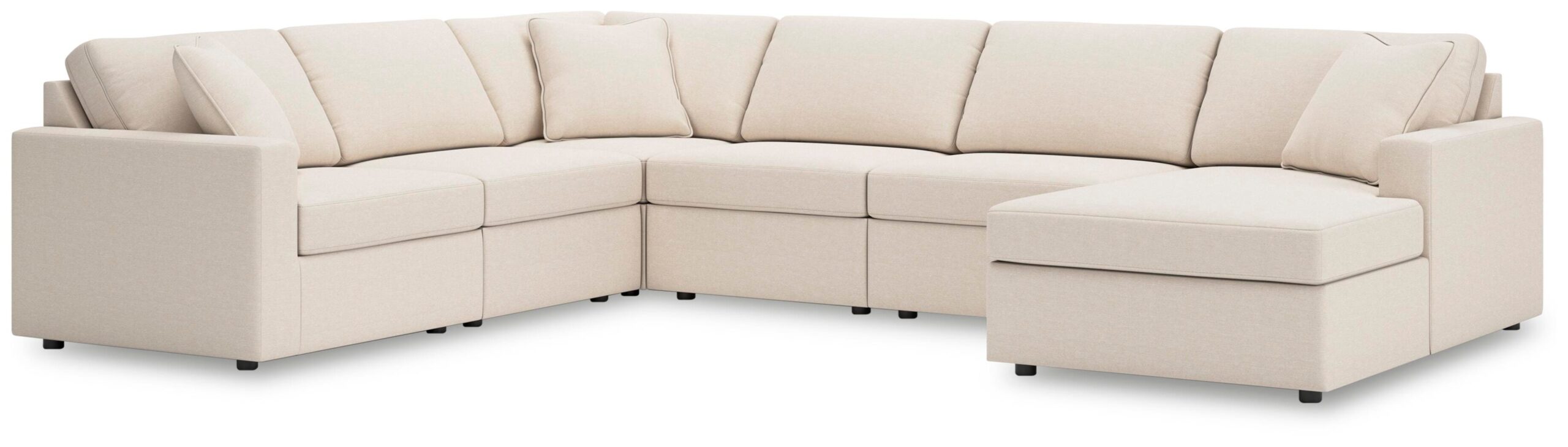 c2df9b4ae8d9e032d15cea87ffe198d6 Modmax 6-Piece Sectional with Chaise - Image 1