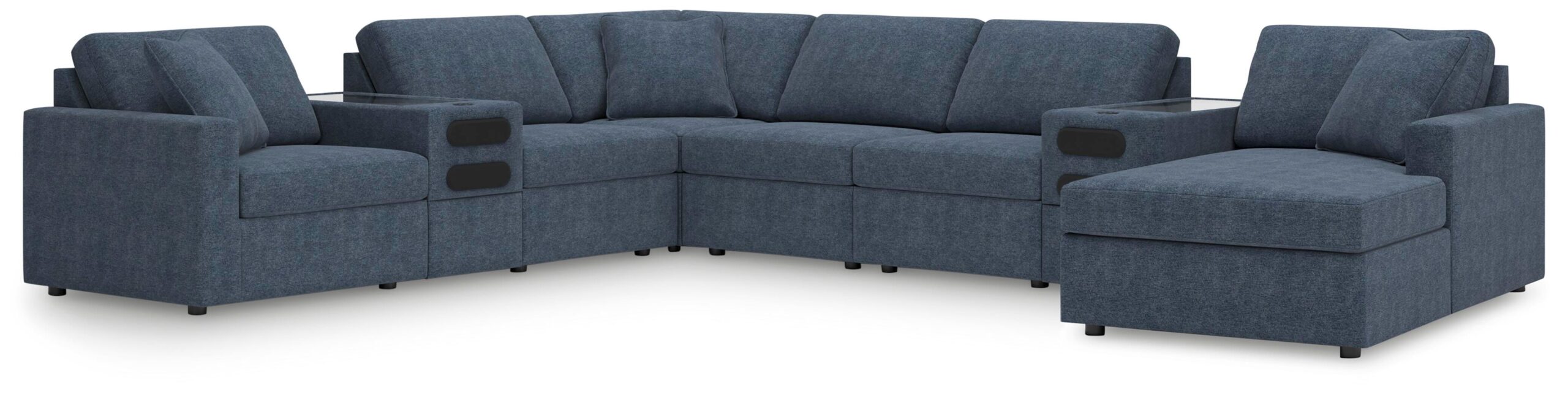 ca3e3b33cc1b2cbeeb93c93ec9a75241 Modmax 8-Piece Sectional with Audio System and Chaise - Image 1