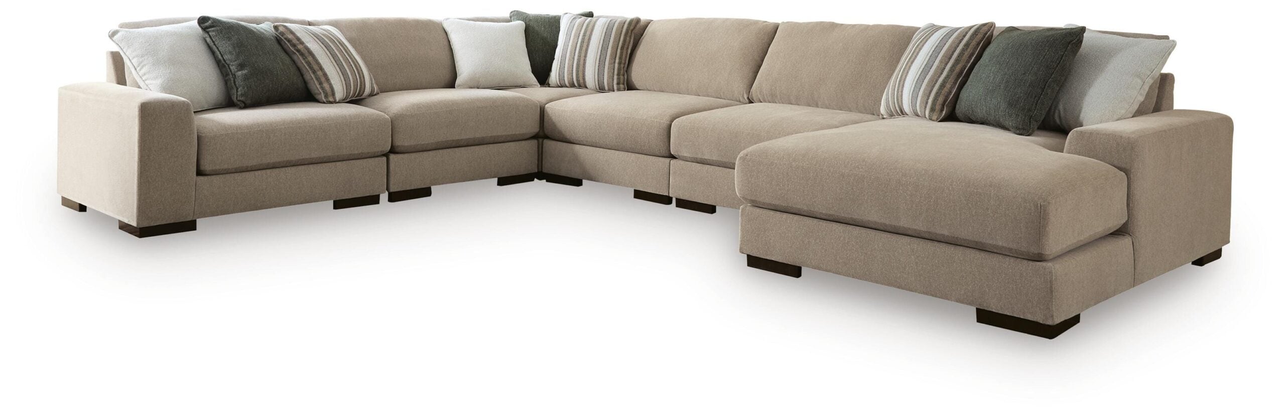 ca521f7631b51f4e37aadbde2b7336e5 Linenhause 6-Piece Sectional with Chaise - Image 1