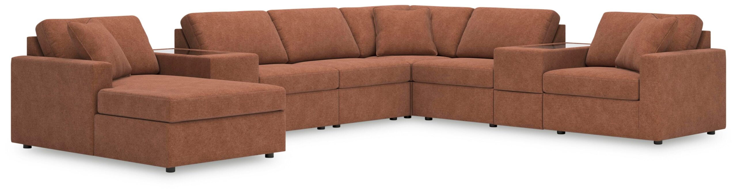 df8dca21791f8b26760dde6fa43c73ff Modmax 8-Piece Sectional with Chaise - Image 1