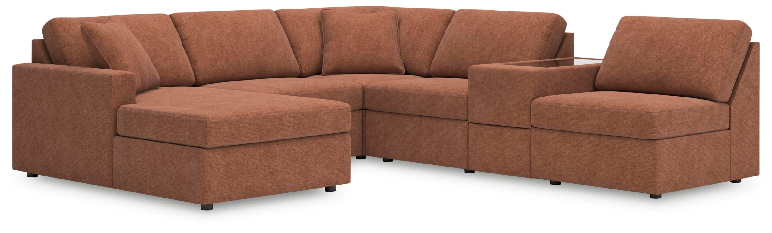 f3df04ae42f673bdcde2a520336af7e0 Modmax 6-Piece Sectional with Chaise - Image 1