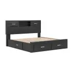 Stabotta King Bookcase Bed with Storage - Image 4