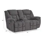 Foreside Reclining Loveseat with Console - Image 10