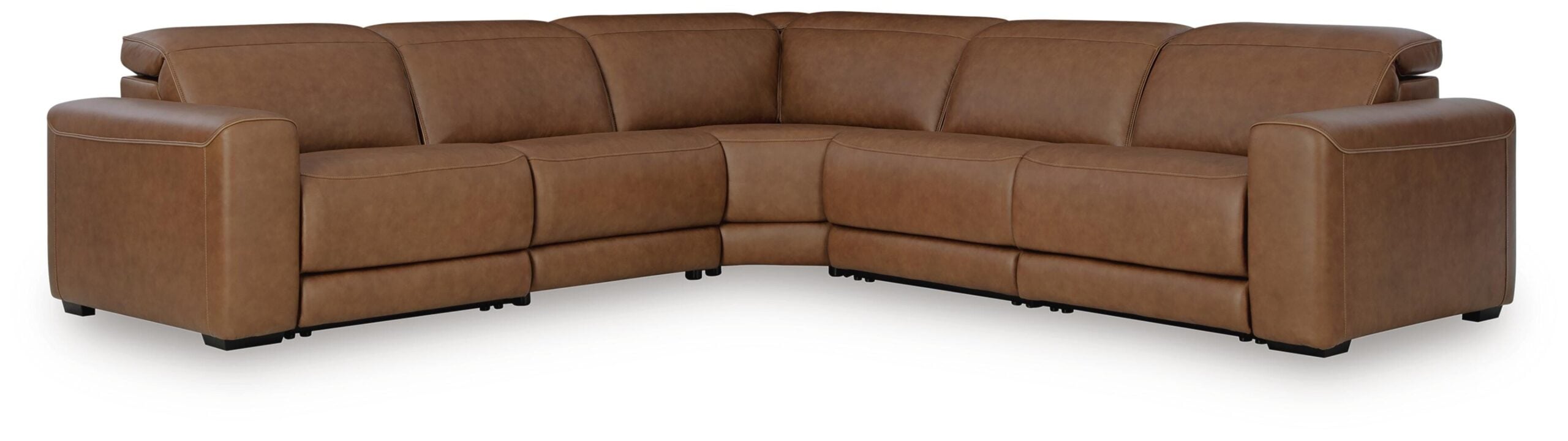 3cf80e4d8d9bd64de0aaf0c44546de51 Magic Man 5-Piece Power Reclining Sectional - Image 1
