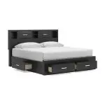 Stabotta King Bookcase Bed with Storage - Image 5