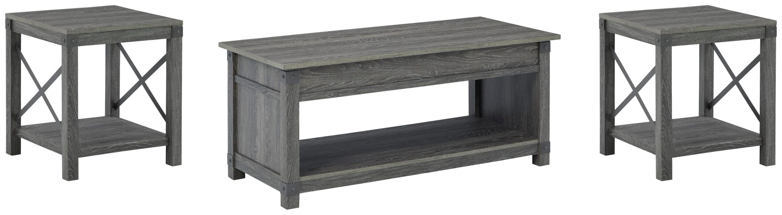 462f22cb8c3ffc152c04a77ab9768514 Freedan Coffee Table and 2 End Tables - Image 1