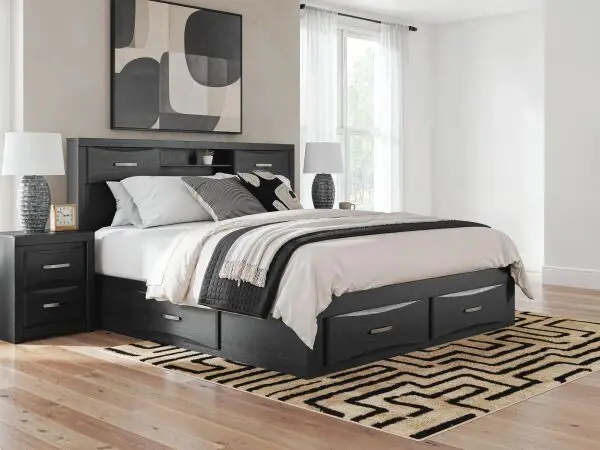 Stabotta King Bookcase Bed with Storage - Image 2