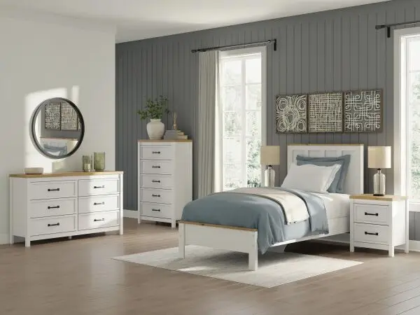 Kerisden Twin Panel Complete Bed Frame - Image 11