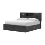 Stabotta King Bookcase Bed with Storage - Image 3