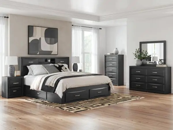 Stabotta King Bookcase Bed with Storage - Image 10