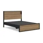 Kozmour Queen Bookcase Complete Bed Frame - Image 4