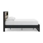 Kozmour Queen Bookcase Complete Bed Frame - Image 8