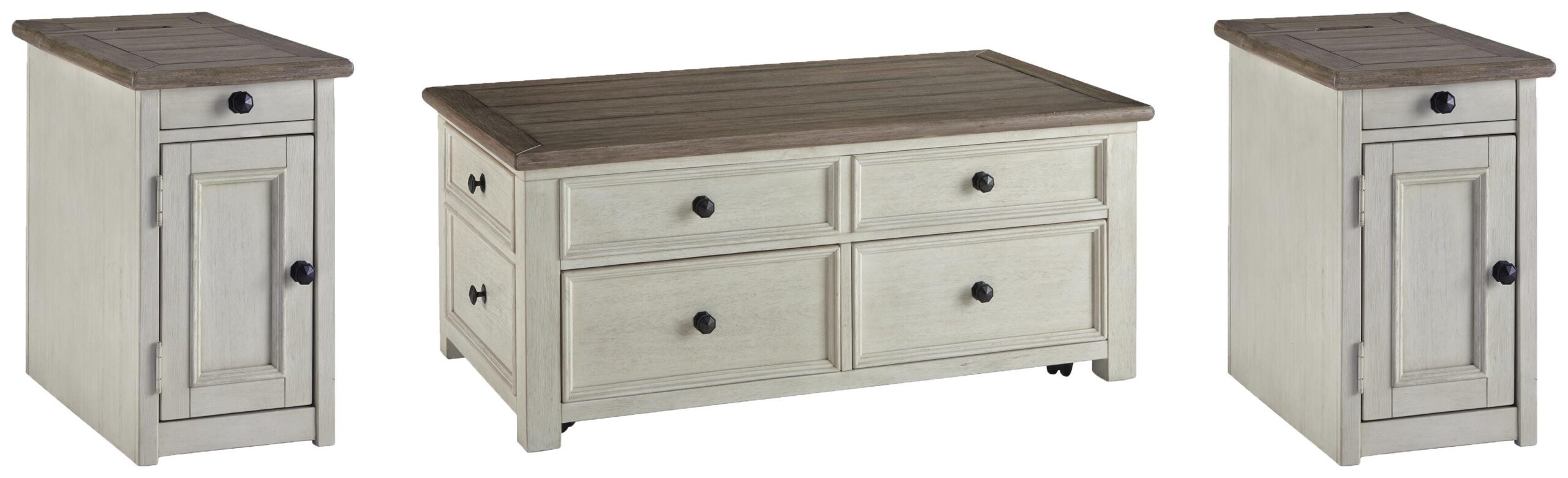 b889c576a20ab2faf57cbd0f6d57854a Bolanburg Coffee Table and 2 Chairside End Tables - Image 1