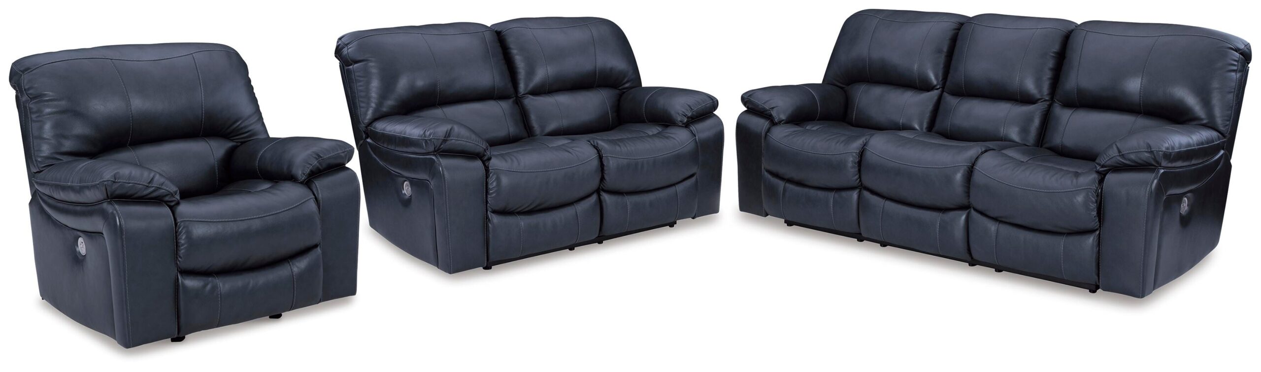 c1a1fa71863b81d3b98e95d61665f6ef Leesworth Power Reclining Sofa, Loveseat and Recliner - Image 1