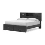 Stabotta King Bookcase Storage Bed - Image 4