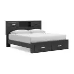 Stabotta King Bookcase Storage Bed