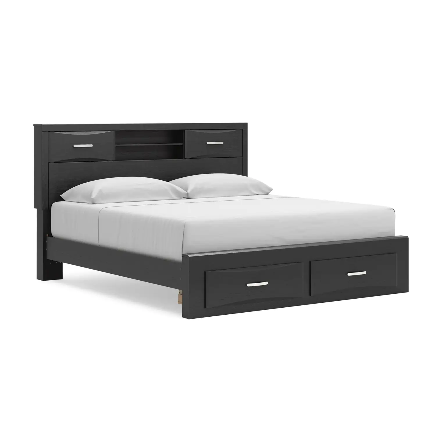 caafc33aa7bfd741043dc83ac19a3b6a Stabotta King Bookcase Storage Bed - Image 1