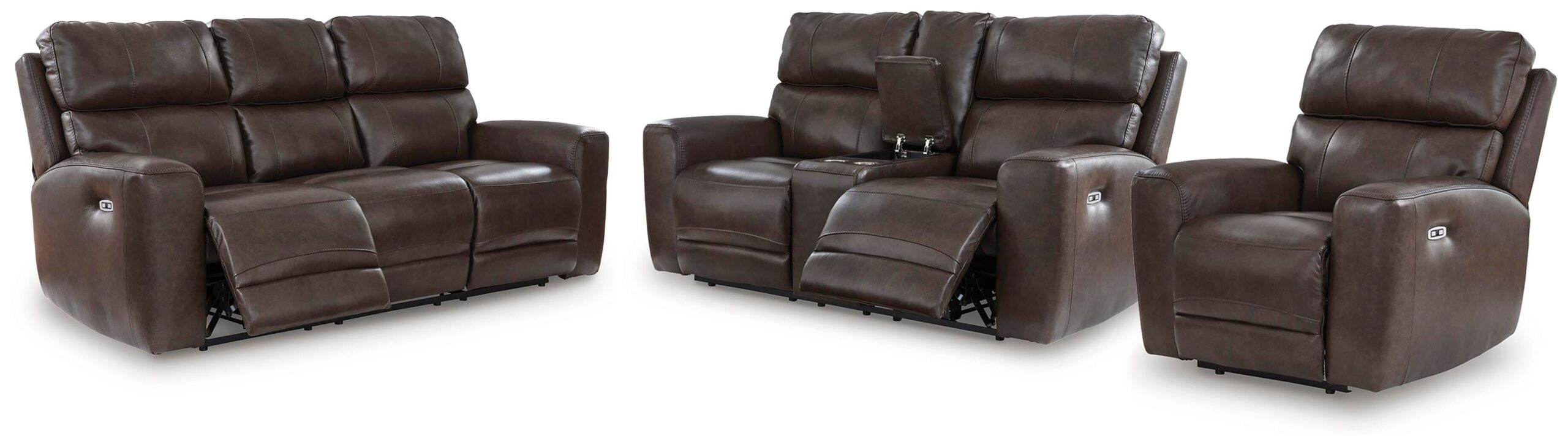 de9b0caf3f0c384378a6abb9f474ff3f Crossplex Power Reclining Sofa, Loveseat and Recliner - Image 1