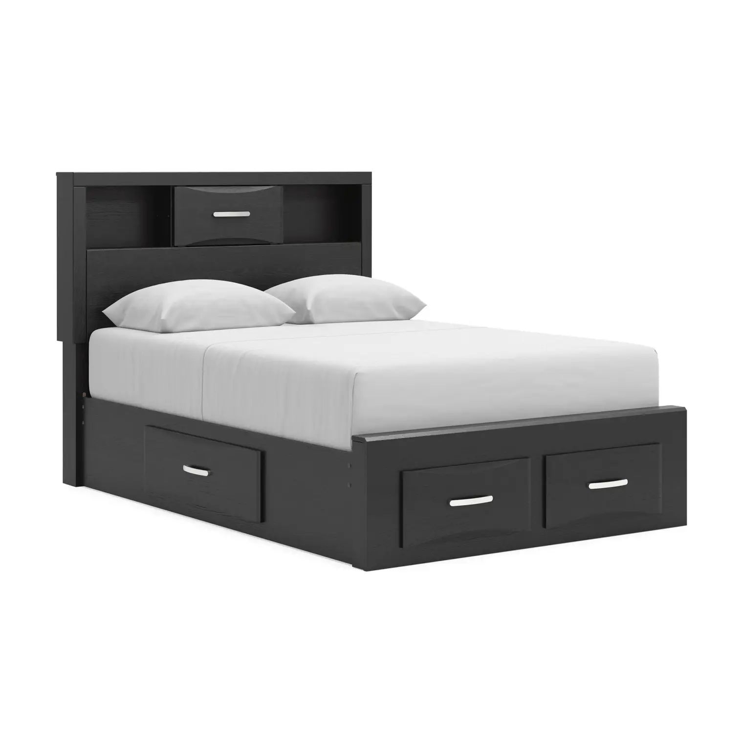e6fbf96e357de68c49fbe280f5e4487e Stabotta Full Bookcase Bed with Storage - Image 1