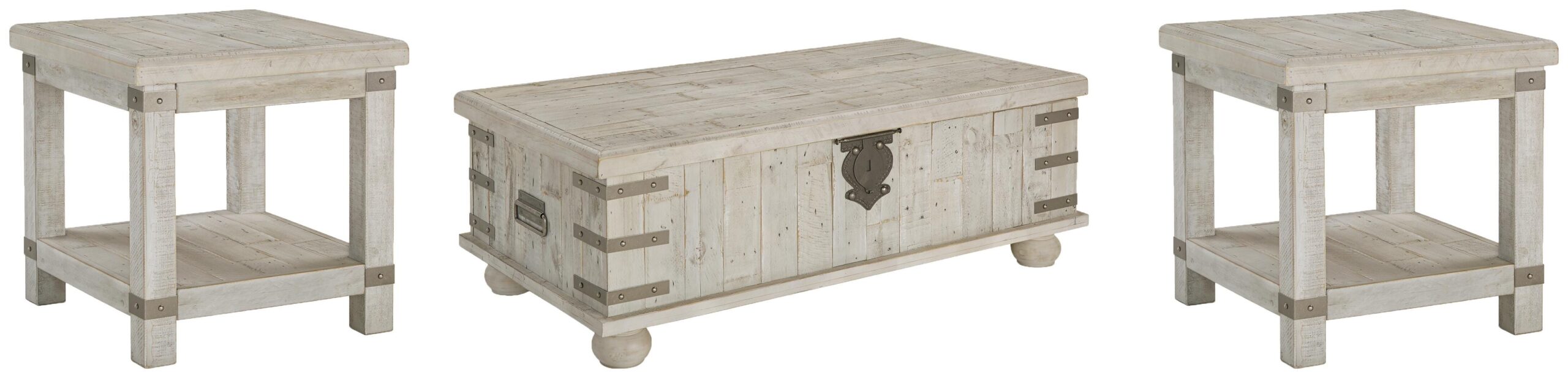 f552a55382d23df66da96cd57bc1429d Carynhurst Coffee Table and 2 End Tables - Image 1