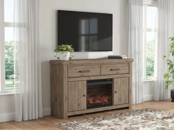 Garistyn 62" TV Stand with Electric Fireplace - Image 2
