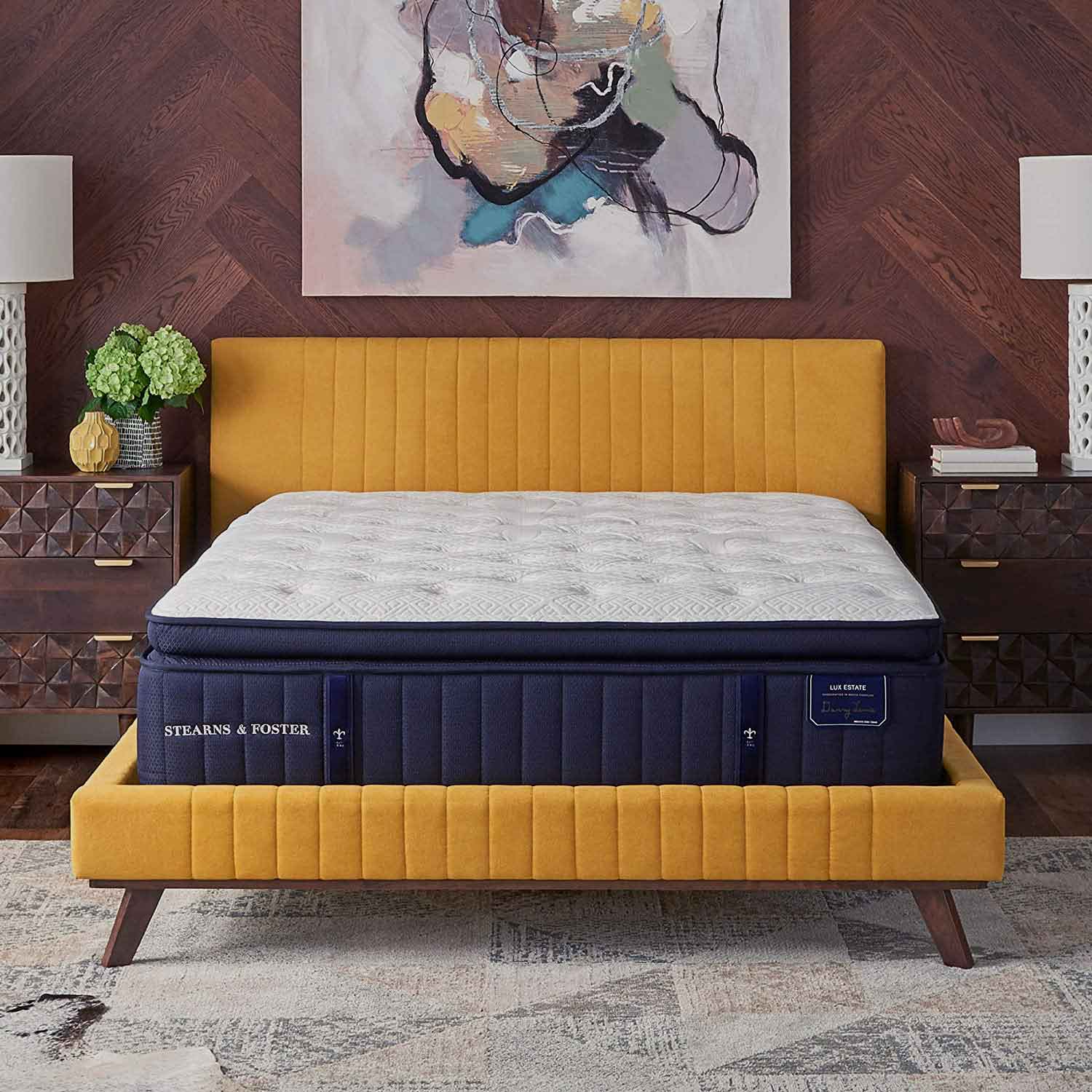 Stearns & Foster mattress in a bedroom